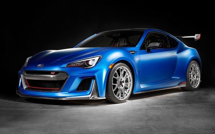 Blue Subaru BRZ STI Performance Concept Car