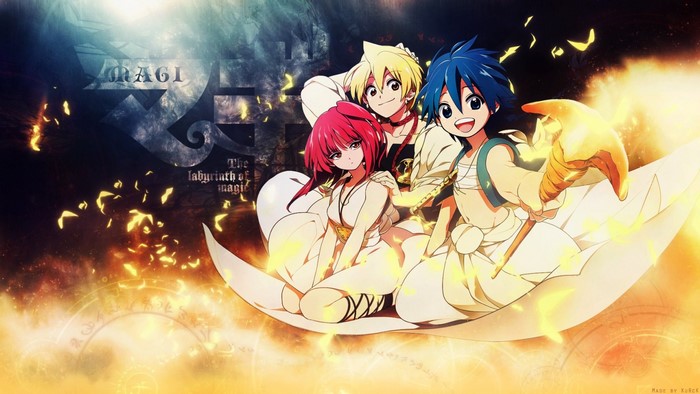 Aladdin, Morgiana, and Alibaba from Magi: The Labyrinth of Magic