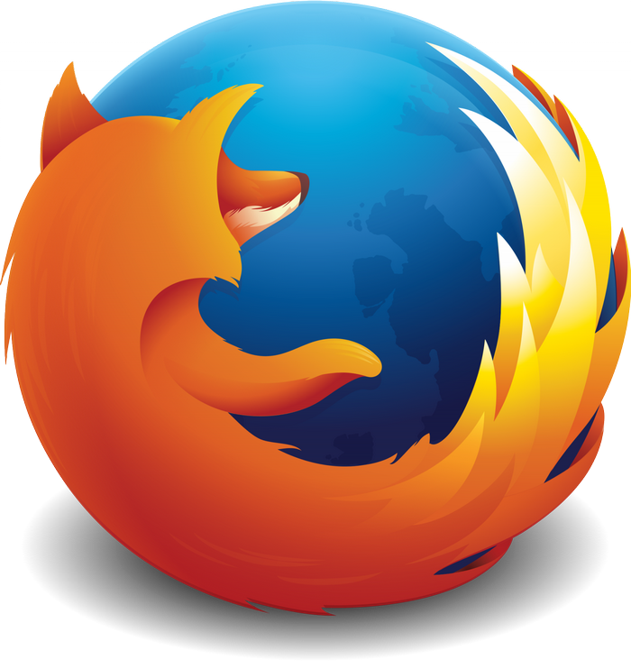 Mozilla Firefox logo with a fox and globe