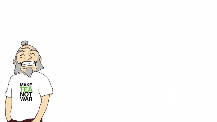 Iroh from Avatar The Last Airbender wearing a t-shirt