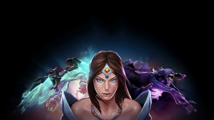 Mirana from Dota 2 with Visage and Bane
