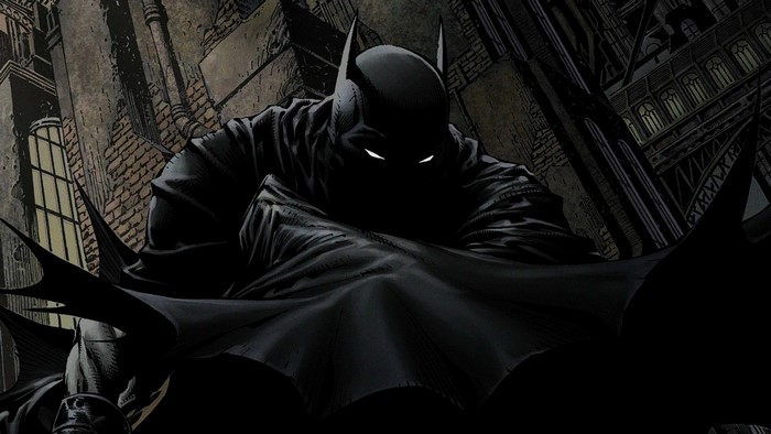 Batman in a dark alleyway