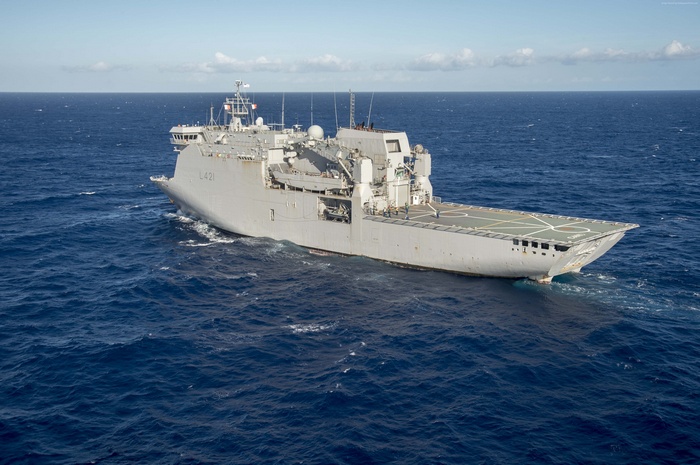 HMNZS Canterbury L421 strategic sealift ship