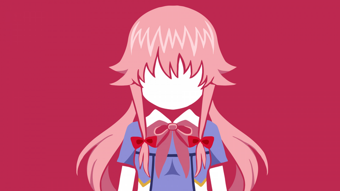 Mirai Nikki Minimalist Yuno Gasai Illustration