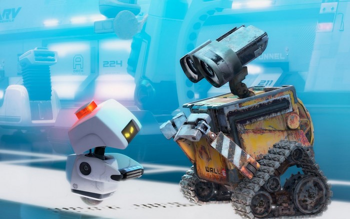 WALL-E and EVE from Disney Pixar