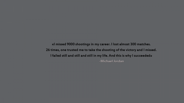 Quote from Michael Jordan about failure and success