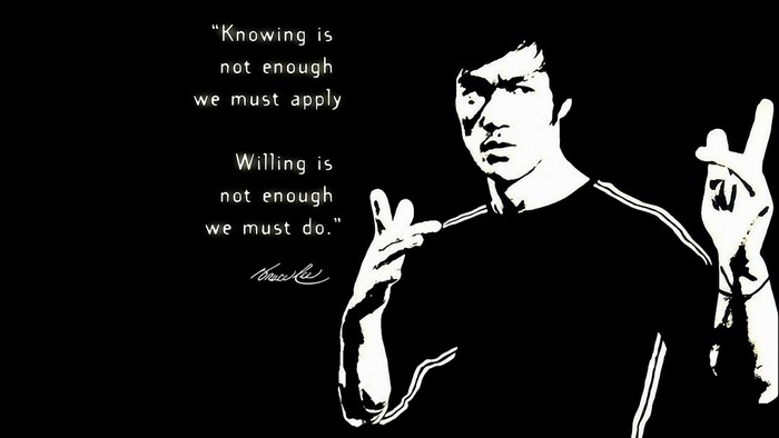 Bruce Lee quote illustration