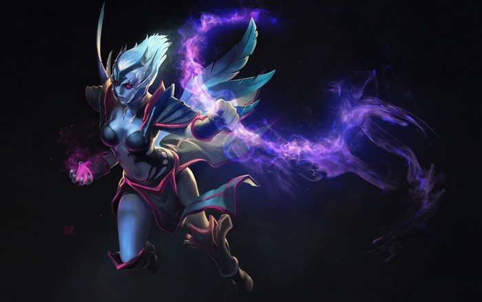 Vengeful Spirit from Dota 2 casting a spell