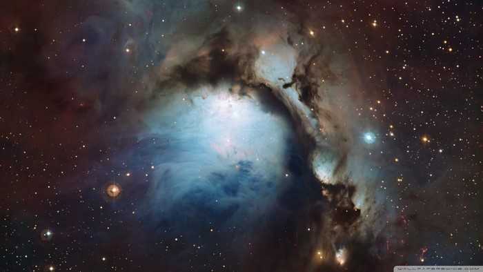 Nebula and stars in outer space