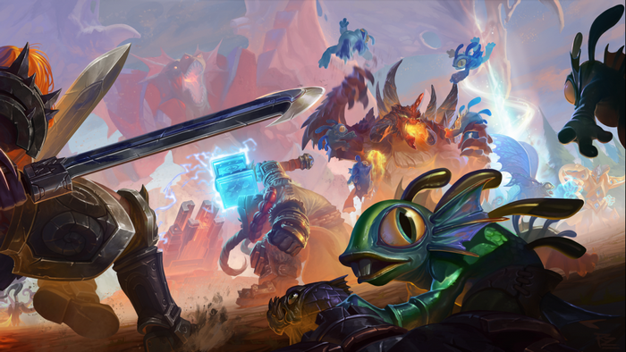 Thrall and Murlocs in Heroes of the Storm battle