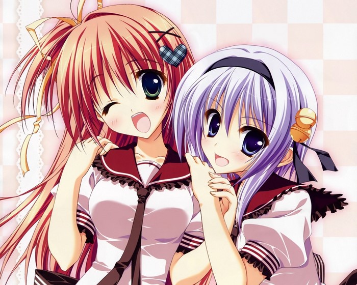 Nakatsugawa Ui and Hinata Ibuki from Hoshizora e Kakaru Hashi