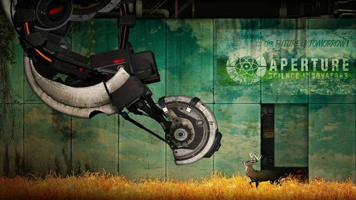 Portal 2 Aperture Science Laboratory with Deer