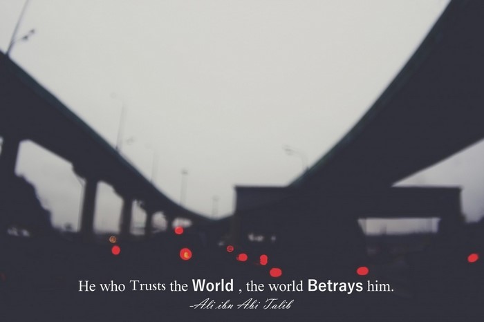 Quote by Ali ibn Abi Talib about trust