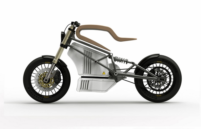 Electric E-Raw Racer Motorcycle