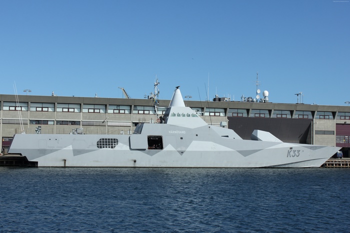 HMS Härnösand K33 Visby class corvette of the Swedish Navy