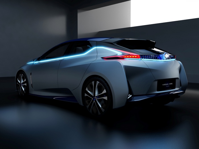 Nissan IDS concept car in a studio setting