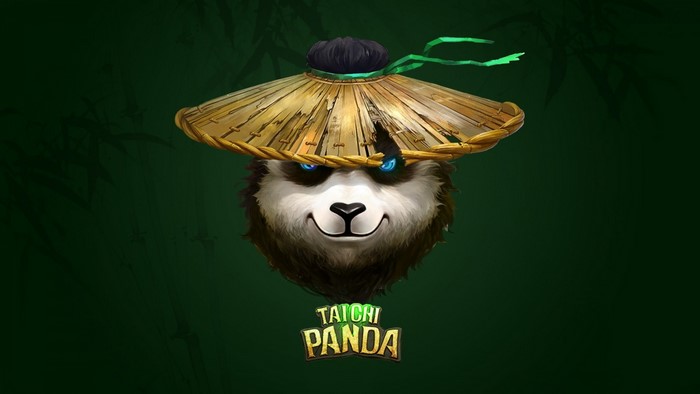 Panda wearing a straw hat from Taichi Panda
