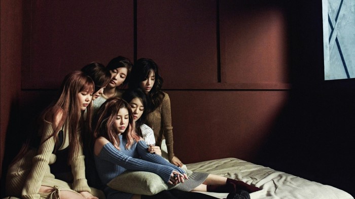 T-ara members posing for a photoshoot