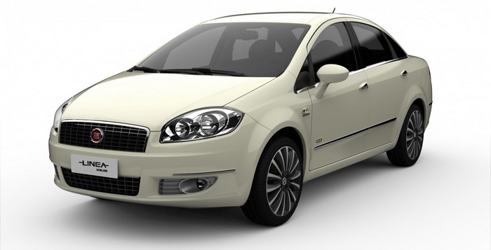 Cream Fiat Linea Sublime sedan