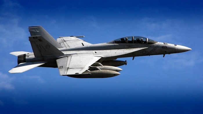 Boeing FA-18E/F Super Hornet in flight