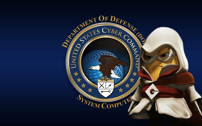Minion as Assassin with US Cyber Command Seal