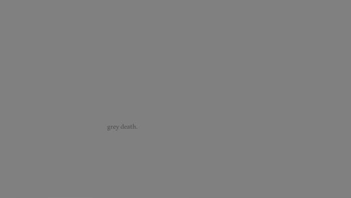 Grey death text