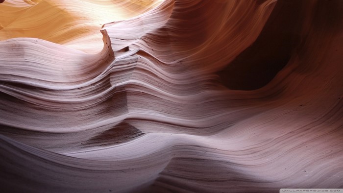 Antelope Canyon rock formation with sunlight