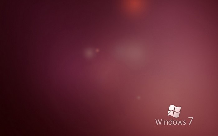 Windows 7 logo on a red background