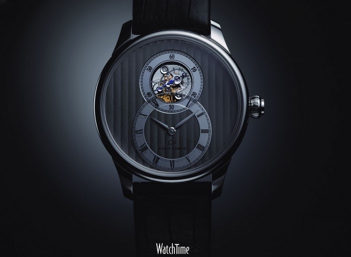 Jaquet Droz Tourbillon Watch with Black Strap