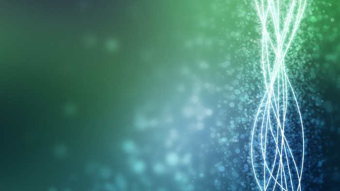 Abstract DNA strands with bokeh effect