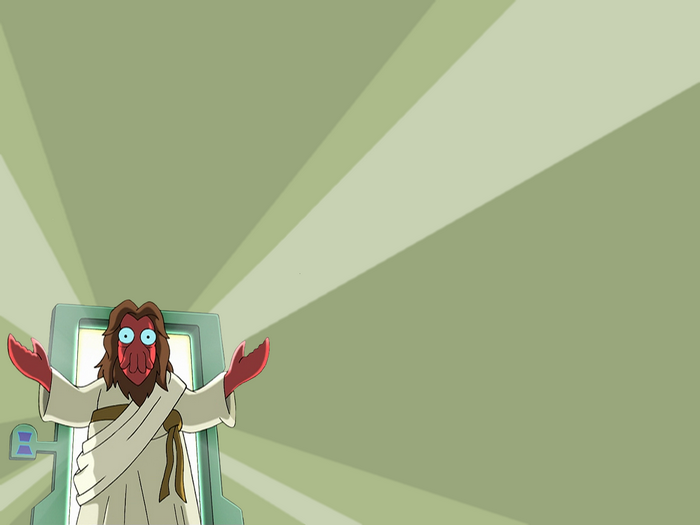 Zoidberg as Jesus from Futurama