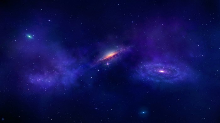 Mystical Spiral Galaxies in Deep Space