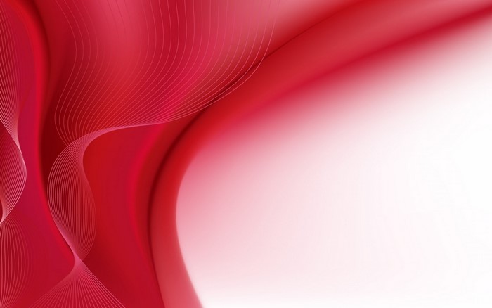 Abstract red and pink flowing lines