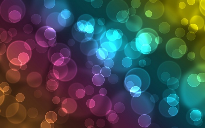 Abstract bokeh circles with gradient colors