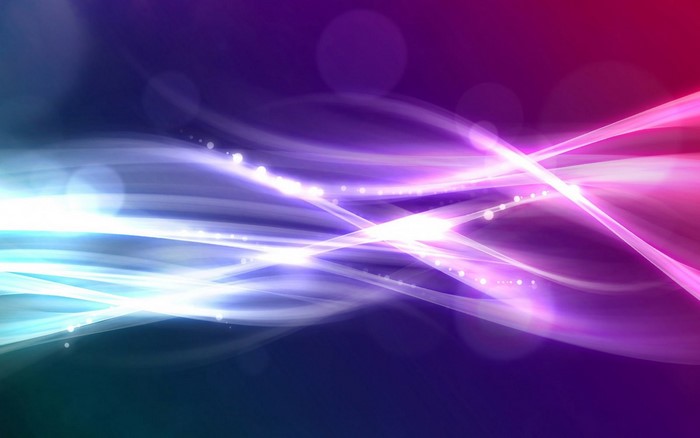 Abstract light waves and bokeh