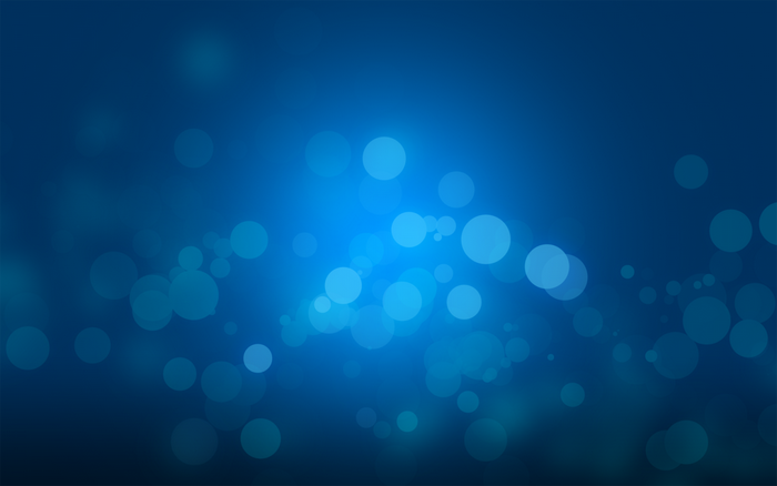 Abstract blue bokeh lights