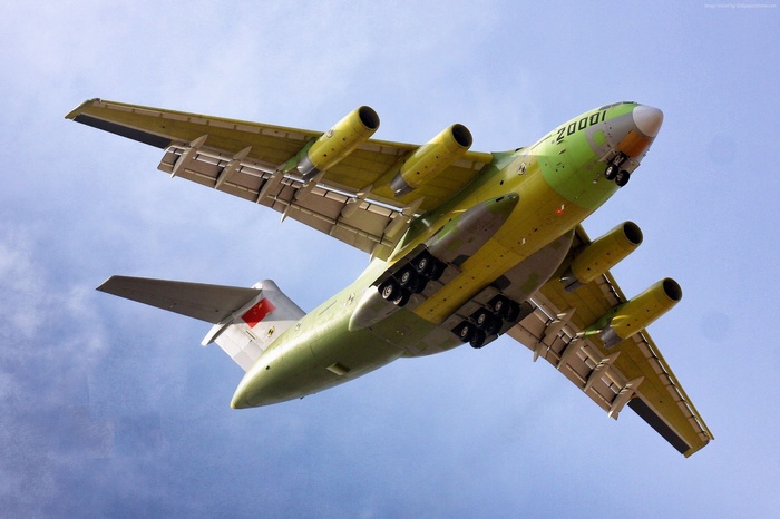 Xian Y-20 military transport aircraft of the China Air Force