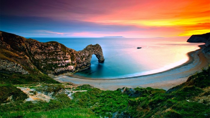Durdle Door at Sunset