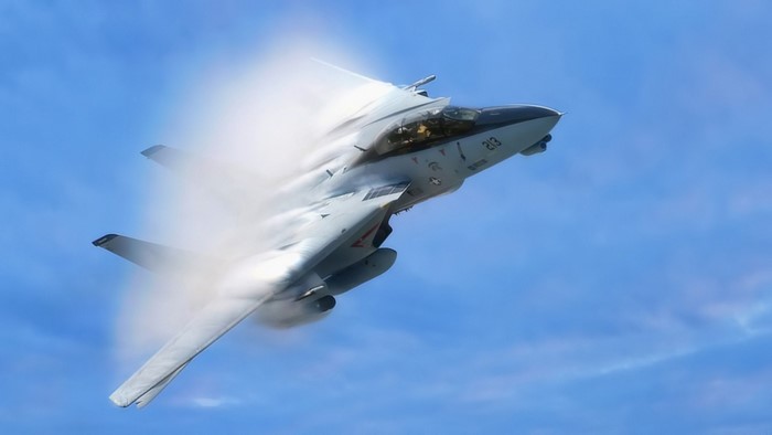 F-14 Tomcat breaking the sound barrier