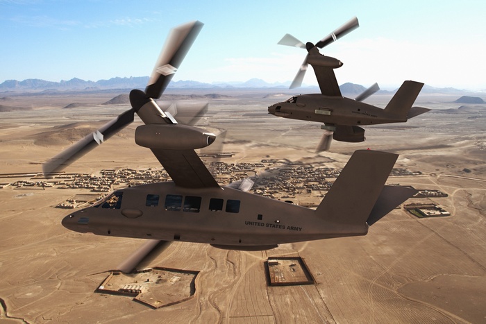Bell V-280 Valor aircraft of the US Army in flight