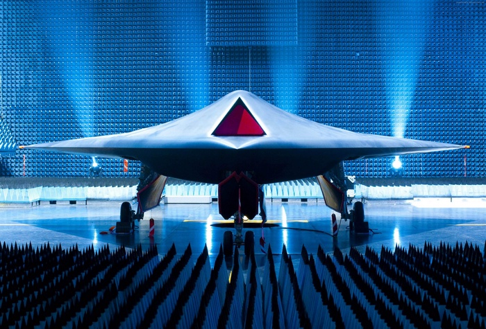 BAE Systems Taranis UCAV in anechoic chamber