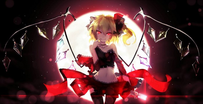 Flandre Scarlet from Touhou performing