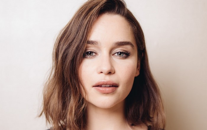 Emilia Clarke Close-Up Portrait with Auburn Hair
