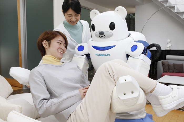 Robear Robot assisting a woman