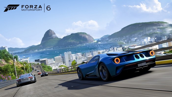 Forza Motorsport 6: Ford GT and Audi R8 in Rio de Janeiro
