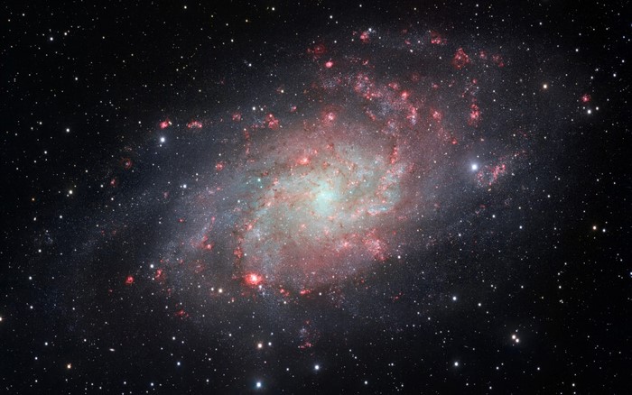 Triangulum Galaxy with star-forming regions