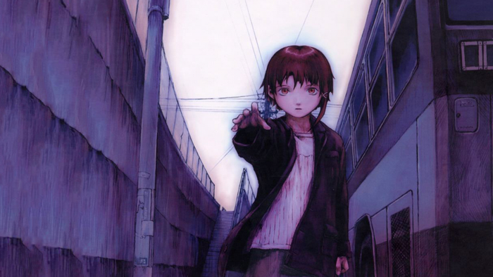 anime, blue, Serial Experiments Lain, Lain Iwakura, color, darkness ...