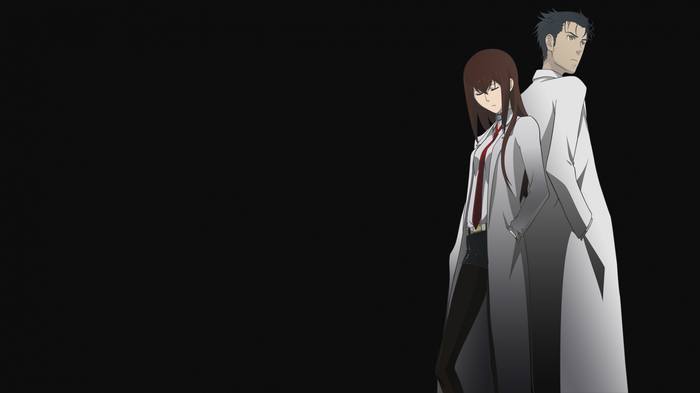 Makise Kurisu and Okabe Rintarou from Steins;Gate