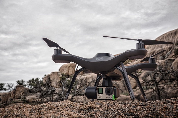 3DR Solo drone with GoPro HERO4 camera