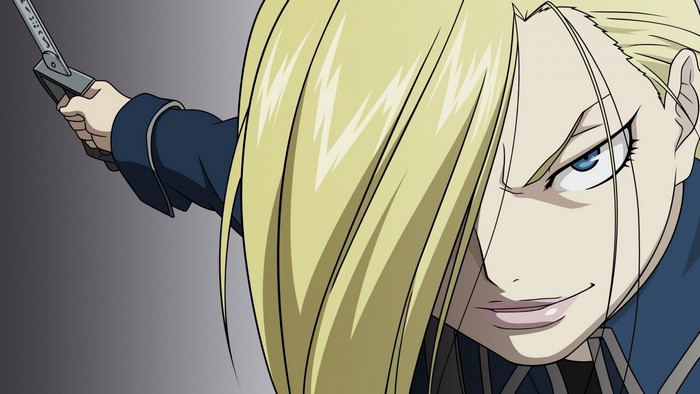 Olivier Mira Armstrong from Fullmetal Alchemist